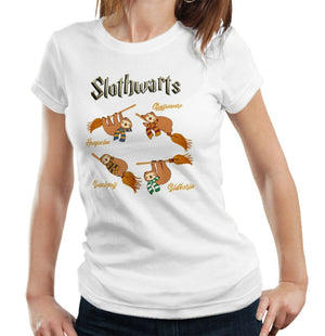 Slothwarts Tshirt Ladies Fitted - Sloth