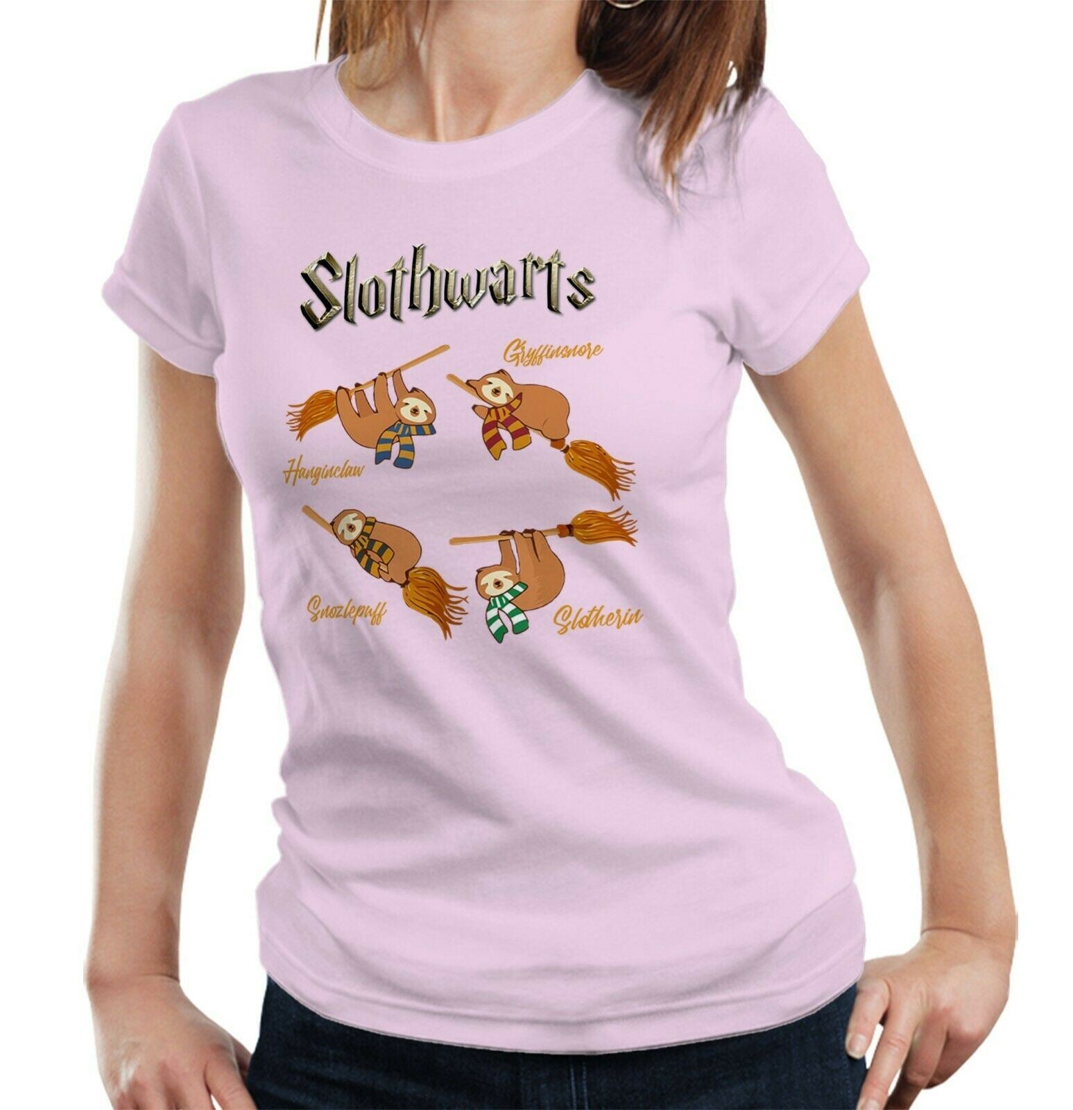 Slothwarts Tshirt Ladies Fitted - Sloth