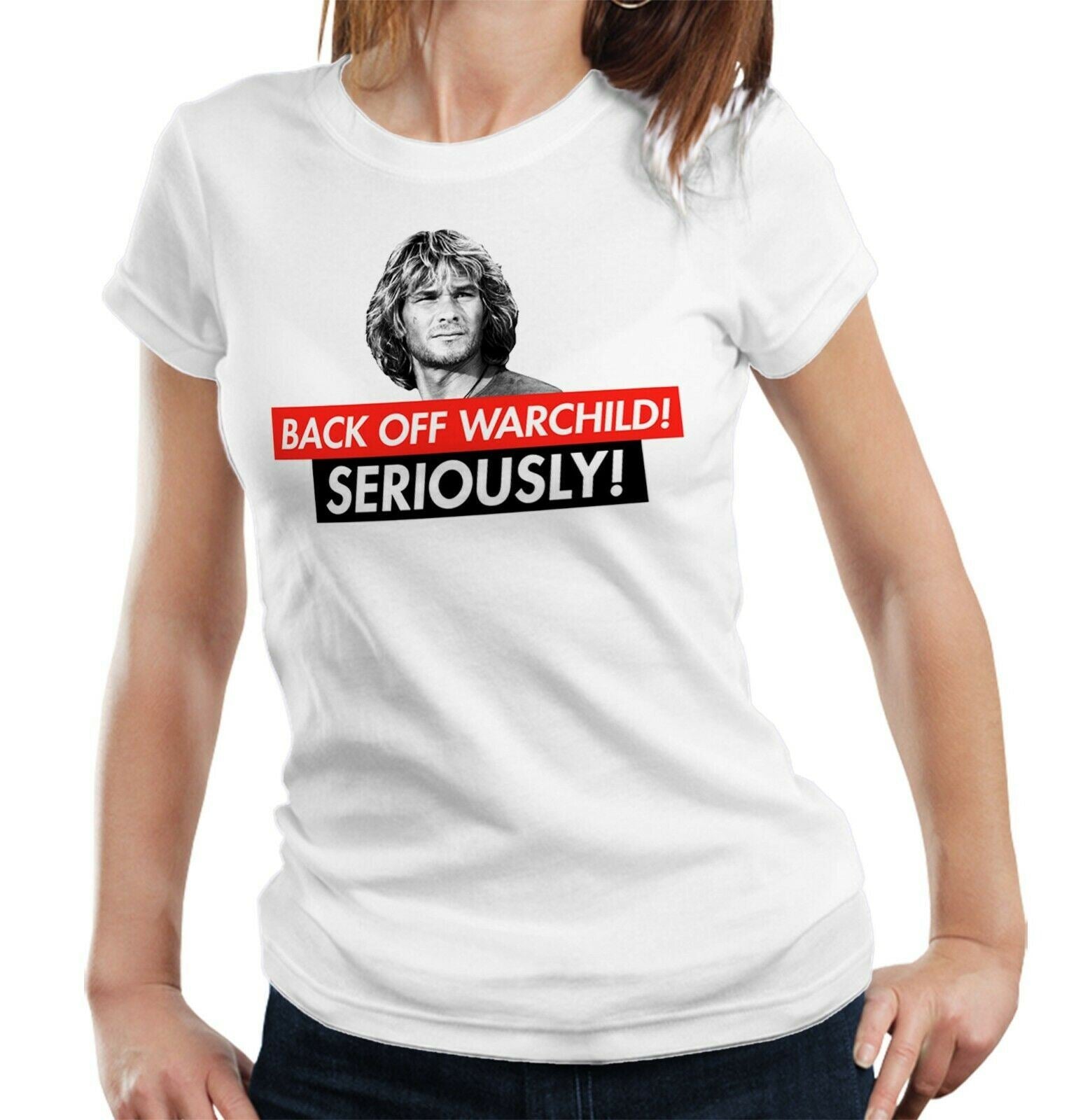 Back Off Warchild Tshirt Ladies Fitted