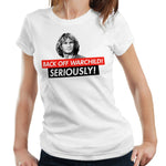 Back Off Warchild Tshirt Ladies Fitted