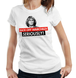 Back Off Warchild Tshirt Ladies Fitted