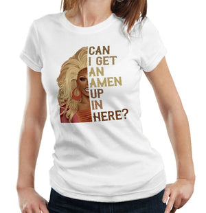 Can I Get An Amen Tshirt Fitted Ladies