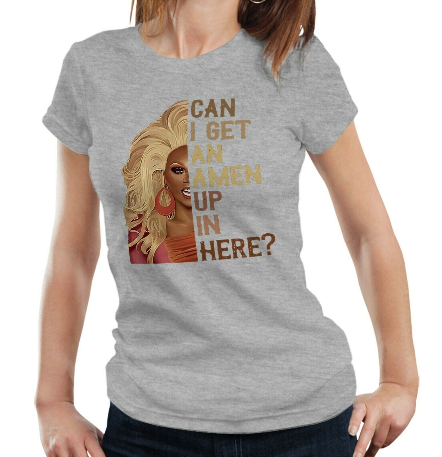 Can I Get An Amen Tshirt Fitted Ladies