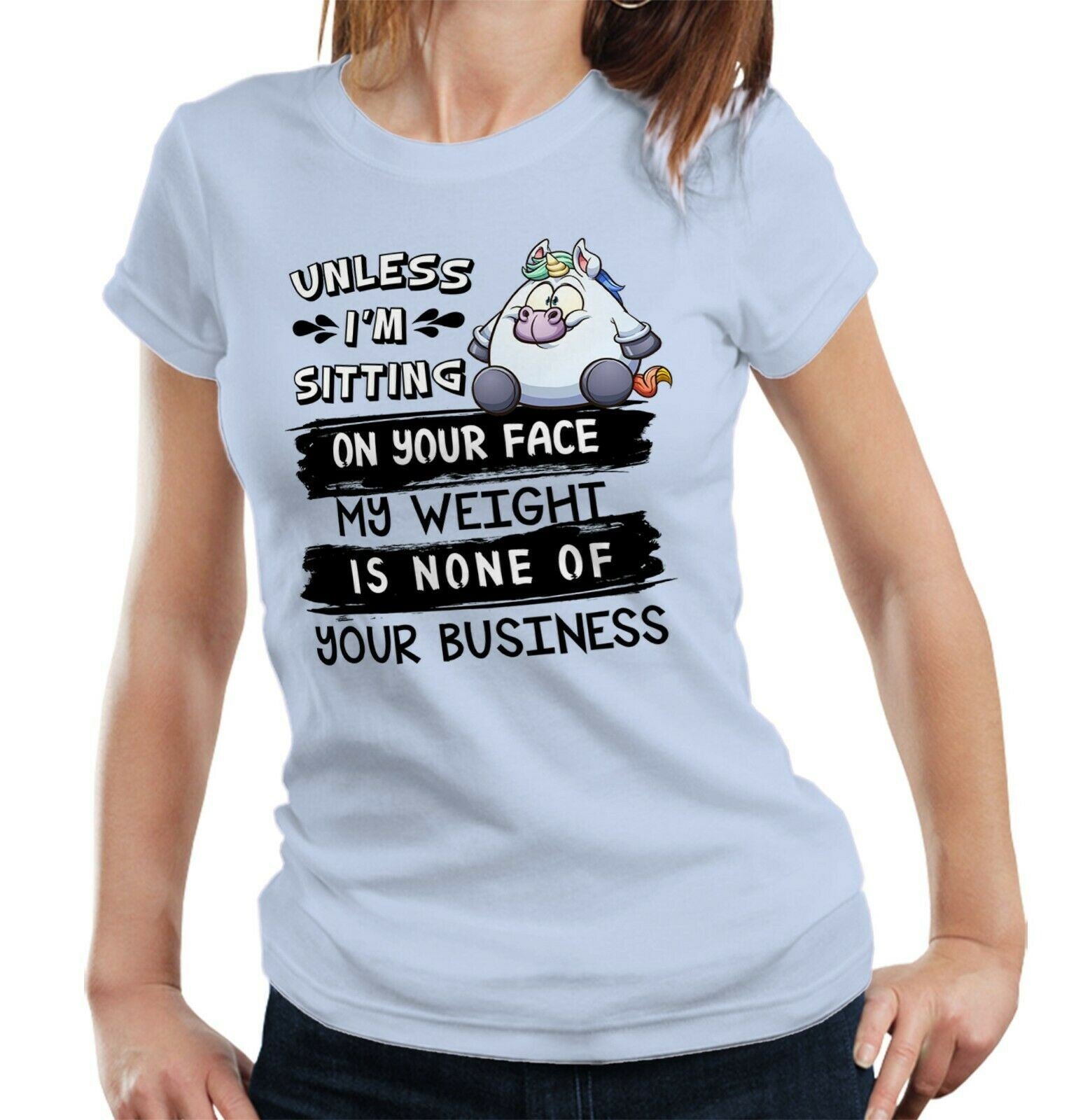 Unless I'm Sitting On Your Face Tshirt Fitted Ladies