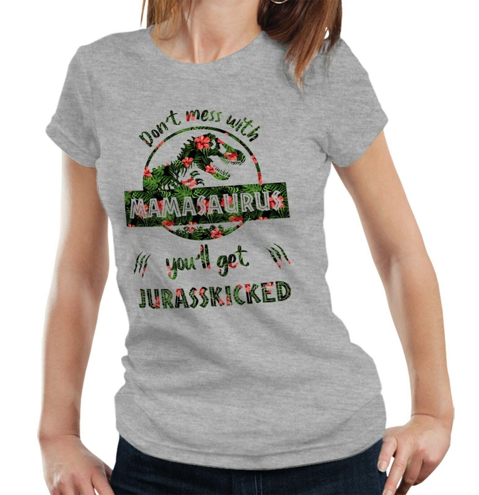 Mamasaurus Tshirt Fitted Ladies