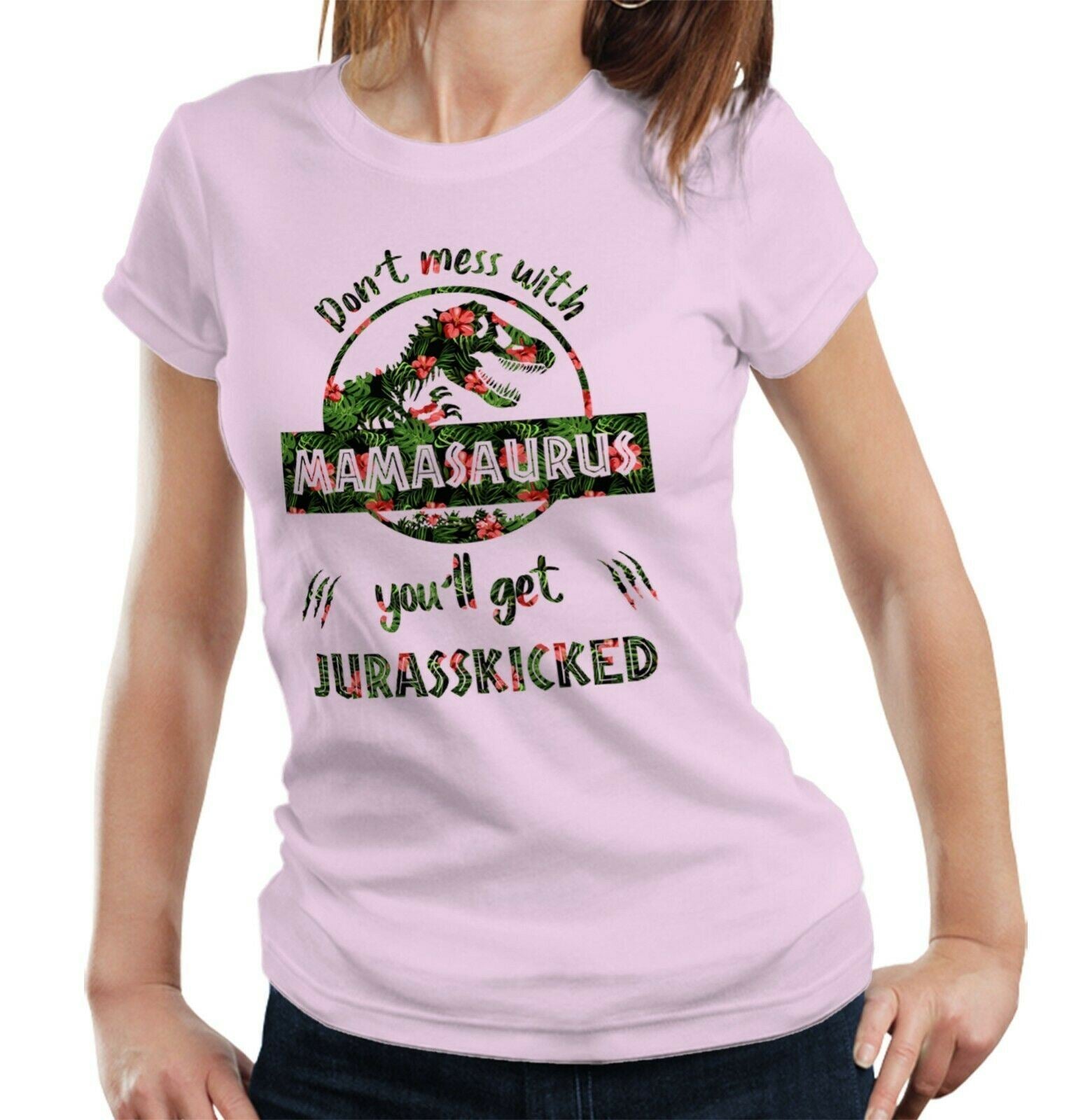 Mamasaurus Tshirt Fitted Ladies