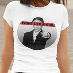 Fight Like A Girl Tshirt Fitted Ladies - Greta Thunberg