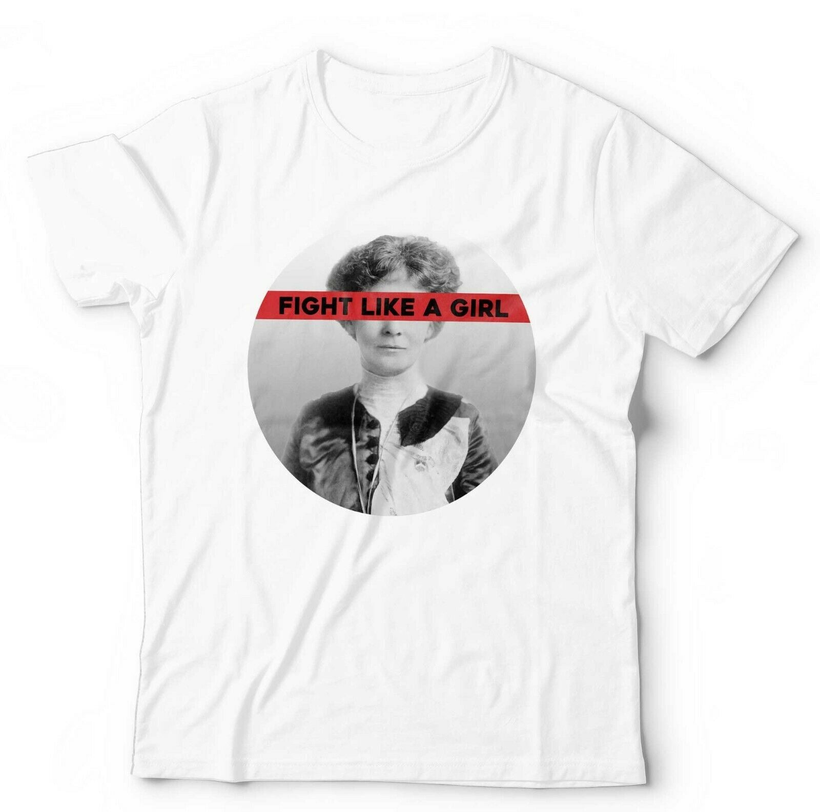 Fight Like A Girl Tshirt Unisex & Kids - Emmeline Pankhurst