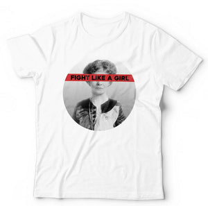 Fight Like A Girl Tshirt Unisex & Kids - Emmeline Pankhurst