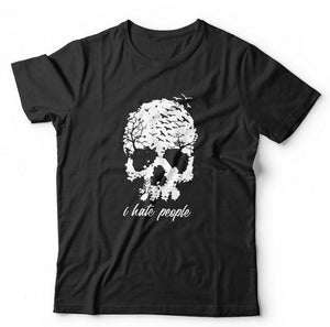 Skull I Hate People Tshirt Unisex & Kids