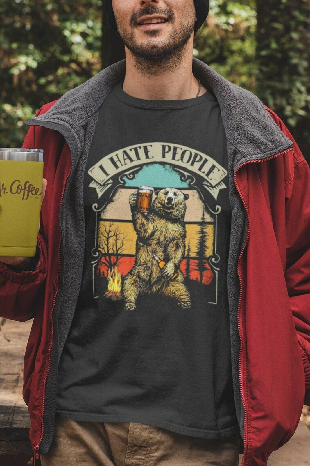 Bear 2 - I Hate People Tshirt Unisex