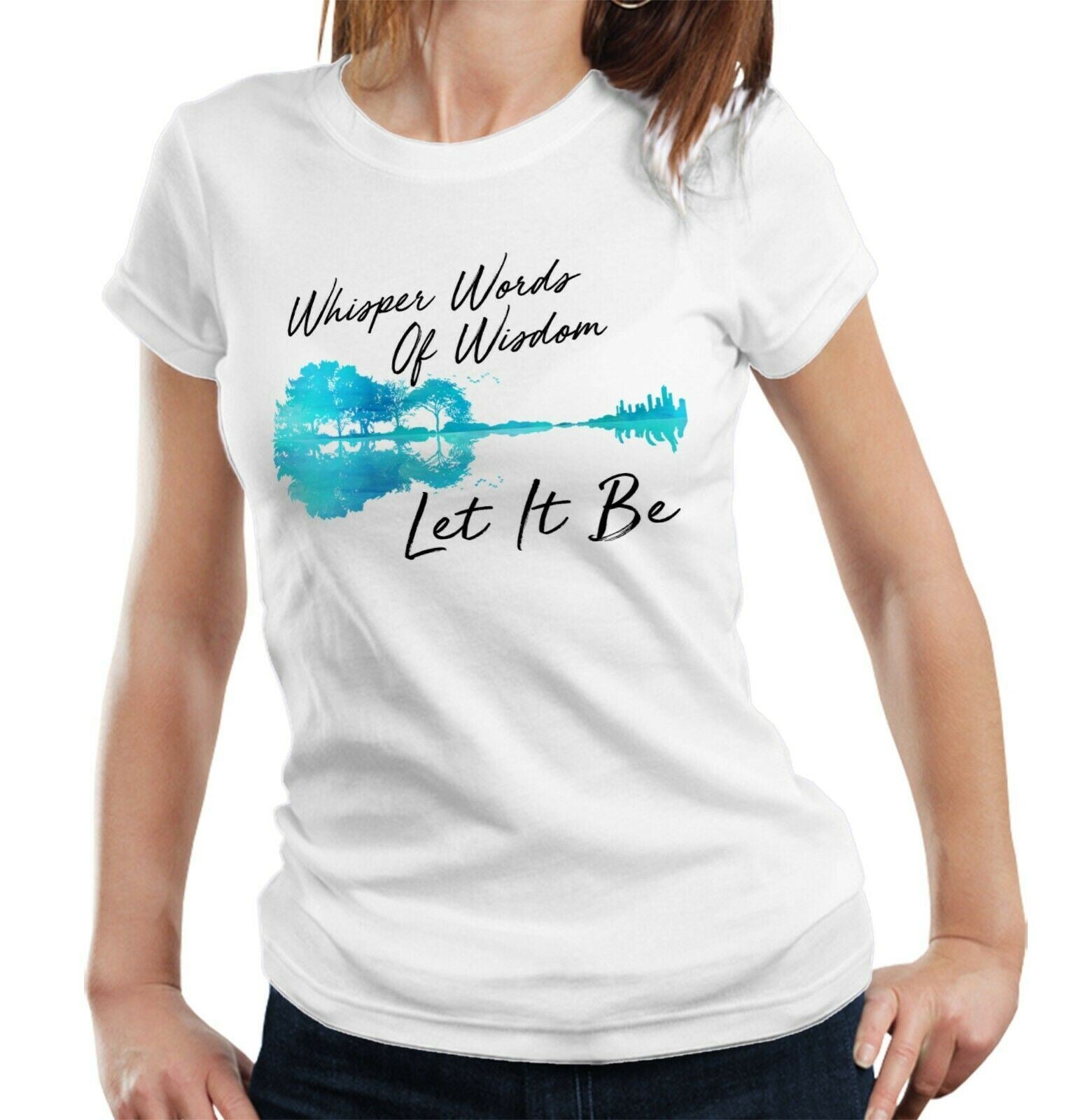 Whisper Words Of Wisdom Tshirt Fitted Ladies