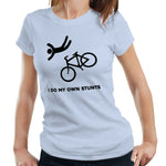 I Do My Own Stunts Tshirt Fitted Ladies