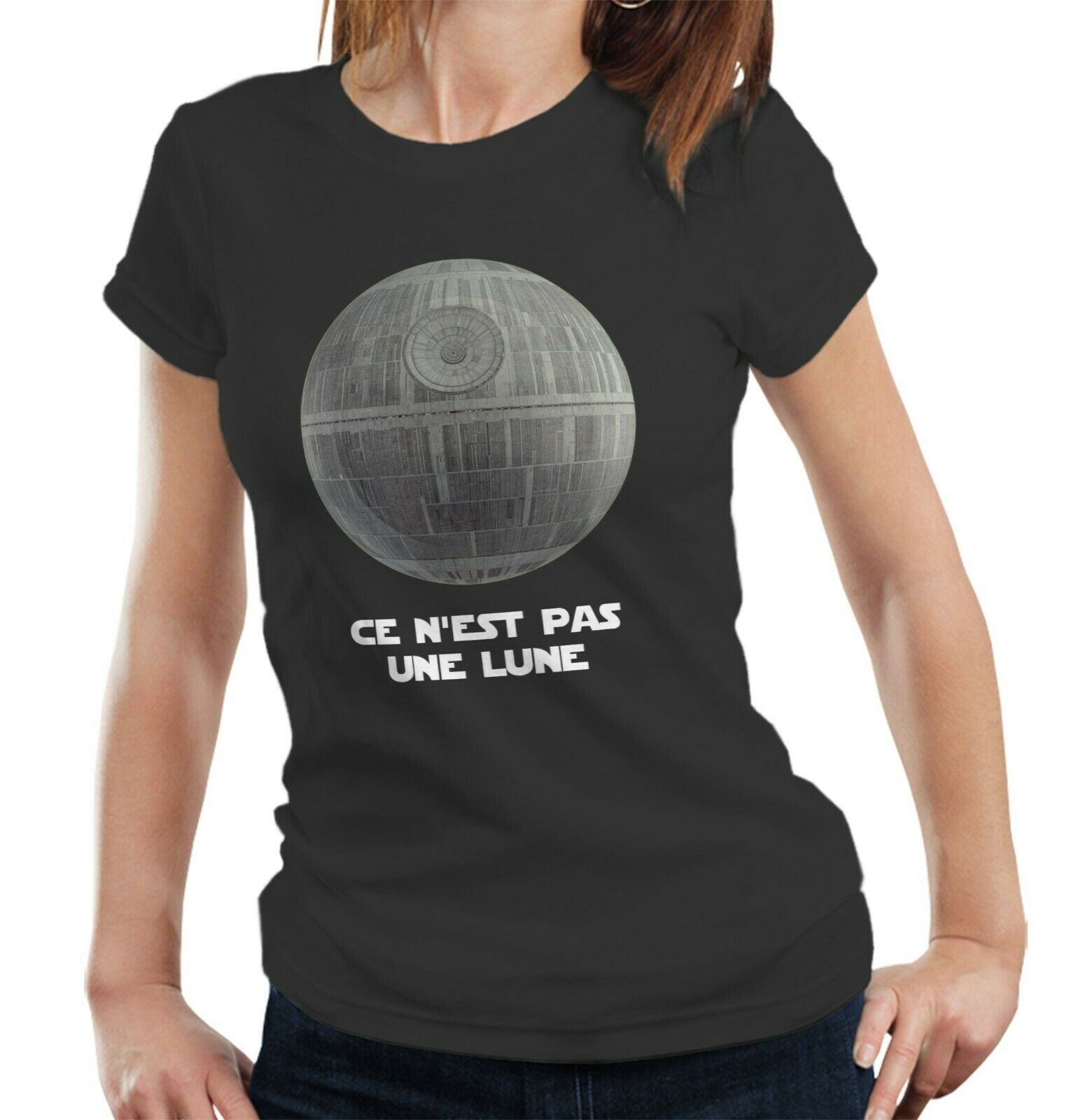 Ce N'est Pas Une Lune Tshirt Fitted Ladies