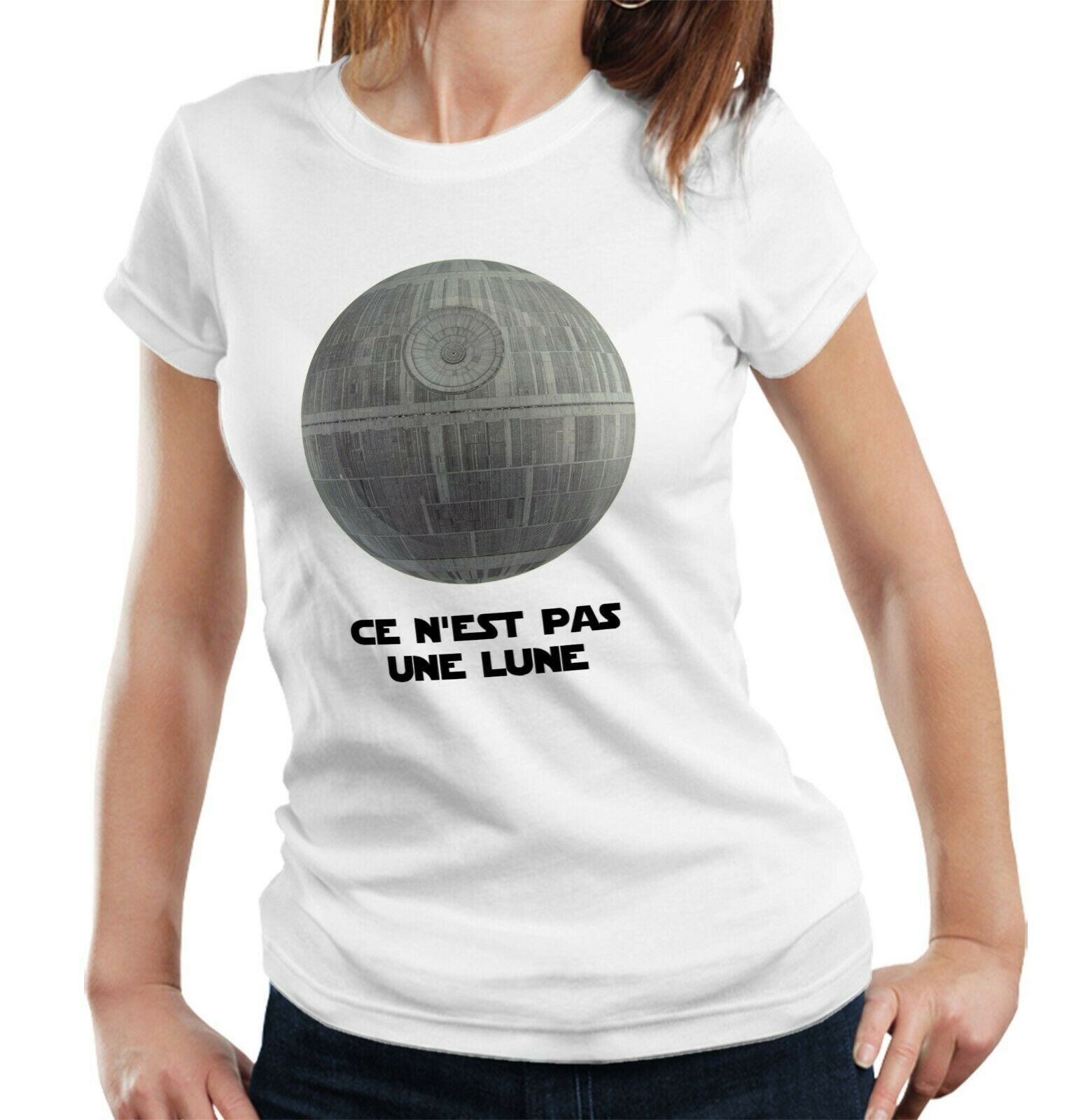 Ce N'est Pas Une Lune Tshirt Fitted Ladies