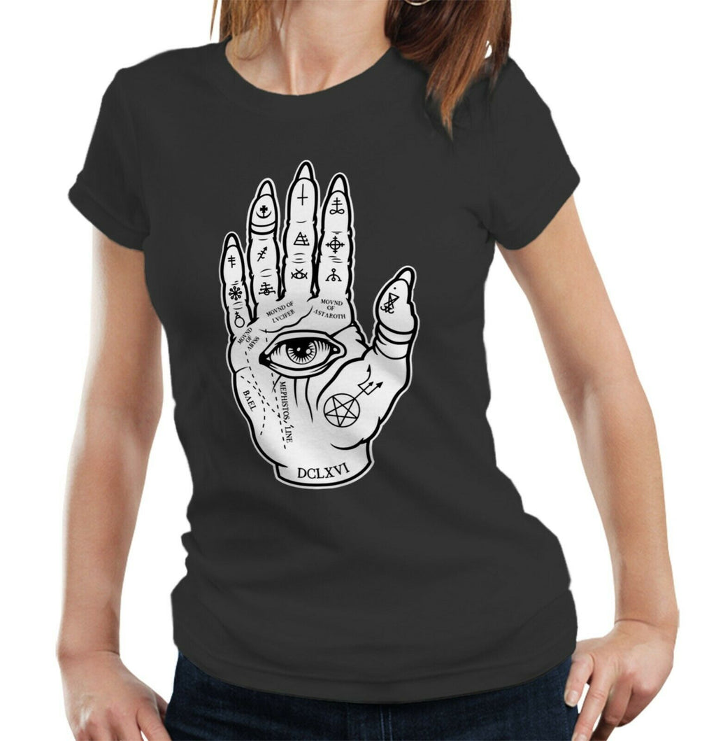 Evil Palmistry Tshirt Fitted Ladies