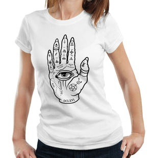 Evil Palmistry Tshirt Fitted Ladies