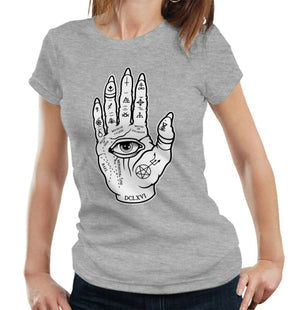 Evil Palmistry Tshirt Fitted Ladies