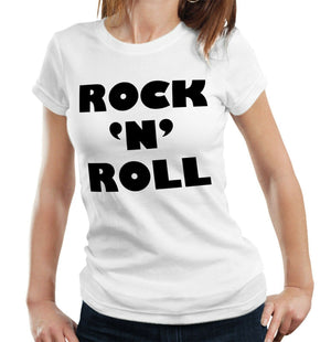 Rock N Roll Tshirt Fitted Ladies