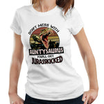 Auntysaurus 1 Tshirt Fitted Ladies