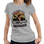 Auntysaurus 1 Tshirt Fitted Ladies