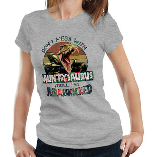 Auntysaurus 2 Tshirt Fitted Ladies