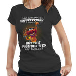 I Am Currently Unsupervised Tshirt Fitted Ladies