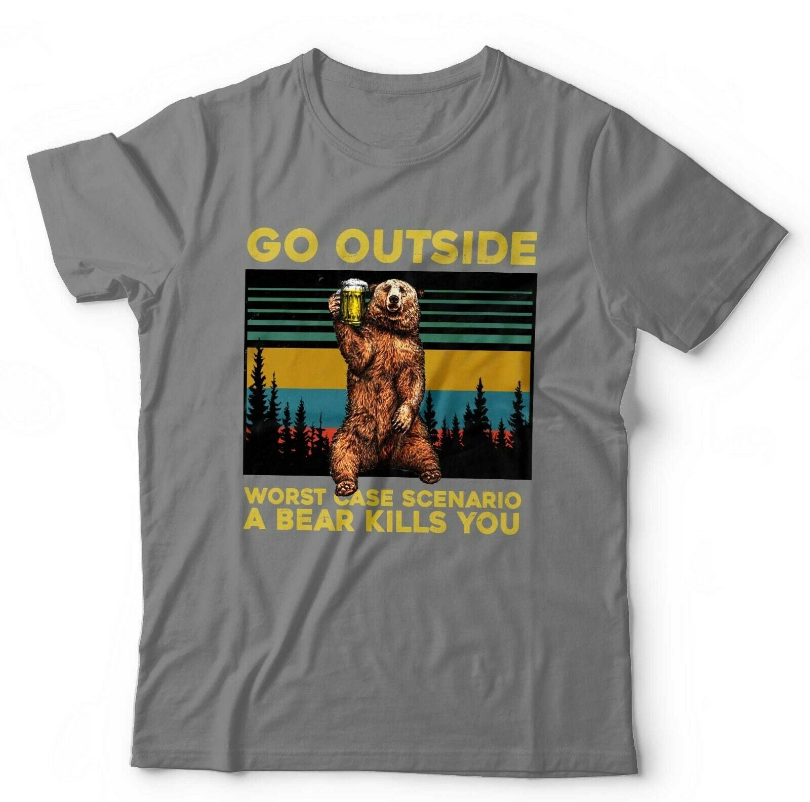 Go Outside Bear 2 Tshirt Unisex