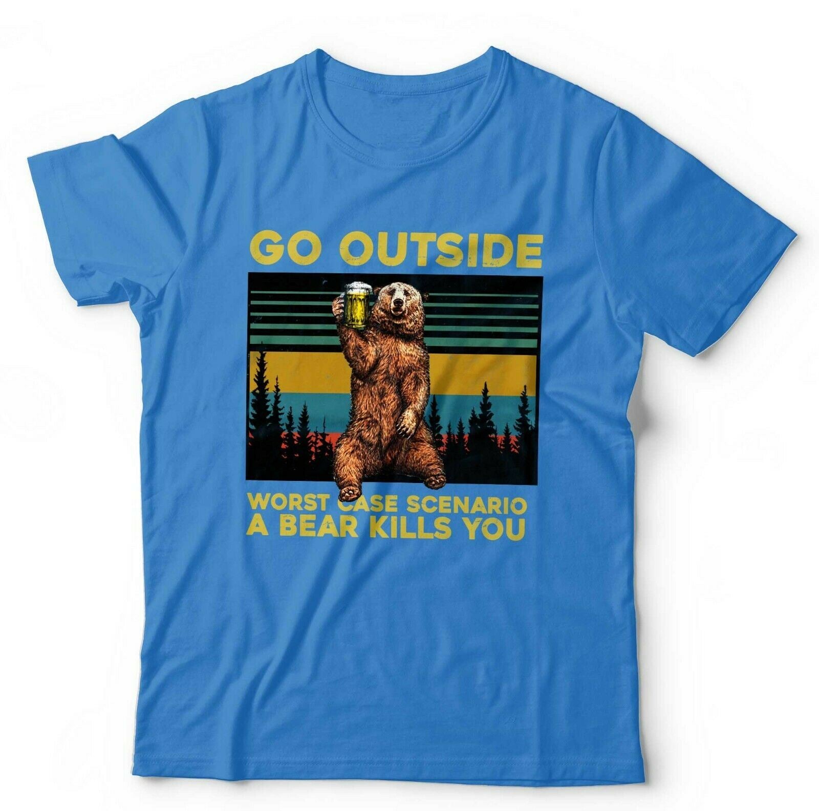 Go Outside Bear 2 Tshirt Unisex