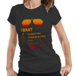 I Want To Break Free Sun Glasses Tshirt Fitted Ladies