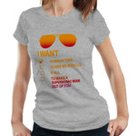 I Want To Break Free Sun Glasses Tshirt Fitted Ladies