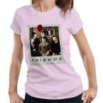 Friends Horror Polaroid Tshirt Fitted Ladies