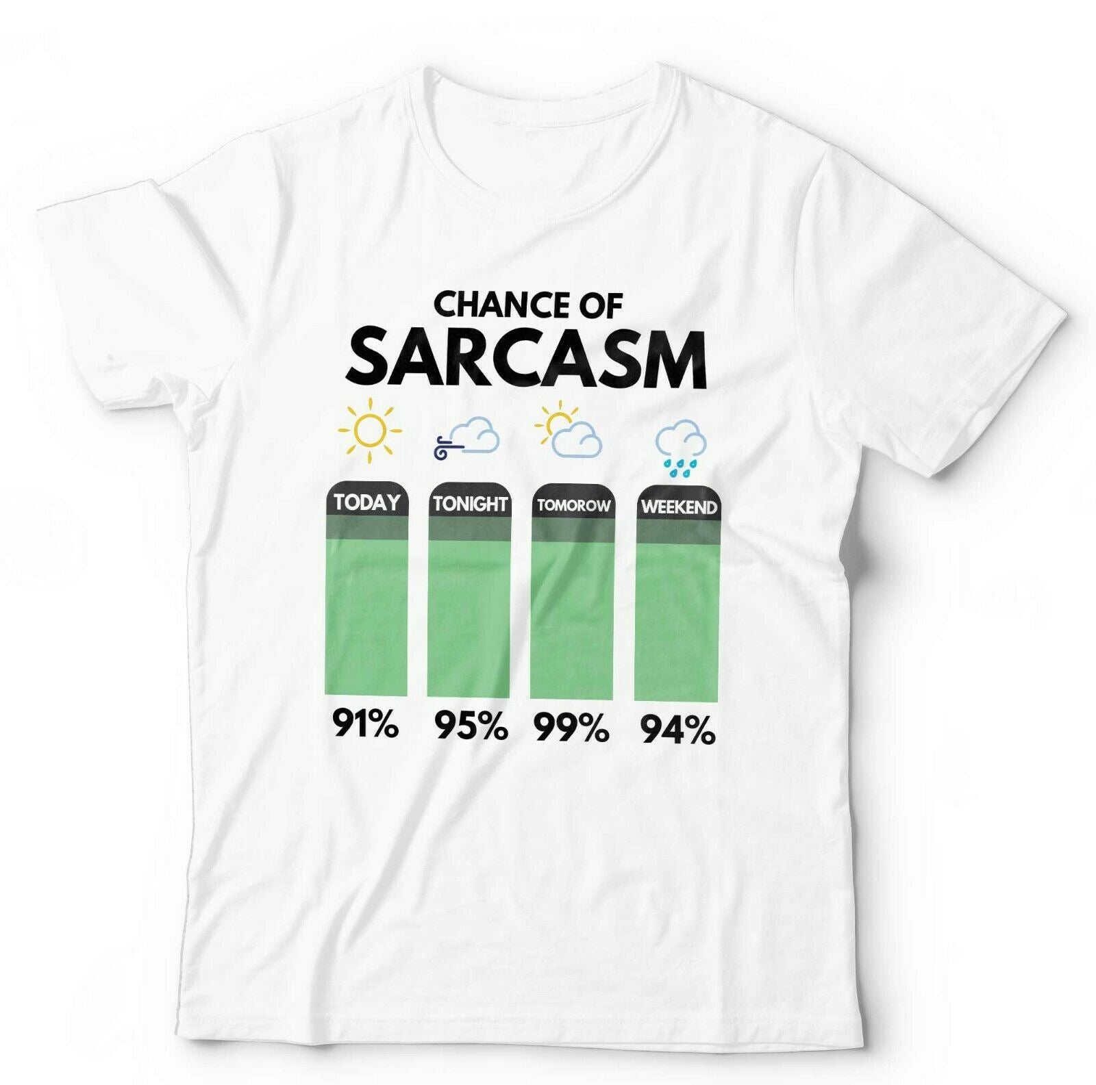 Chance Of Sarcasm Tshirt Unisex & Kids