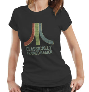 Classically Trained Gamer T shirt Fitted Ladies