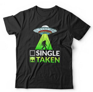 Single Taken Alien Abduction T shirt Unisex & Kids