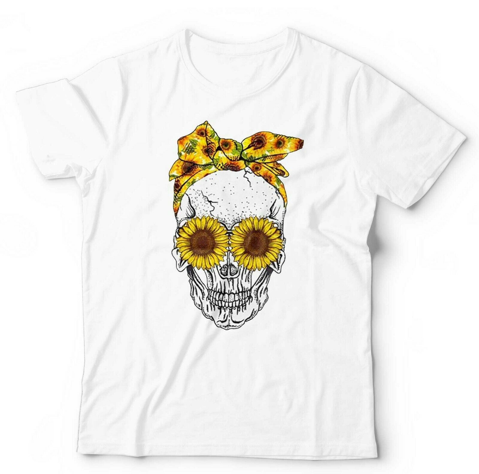 Sunflower Skull Tshirt Unisex & Kids