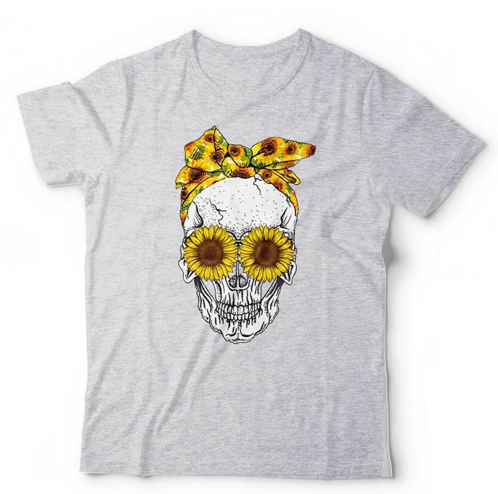 Sunflower Skull Tshirt Unisex & Kids