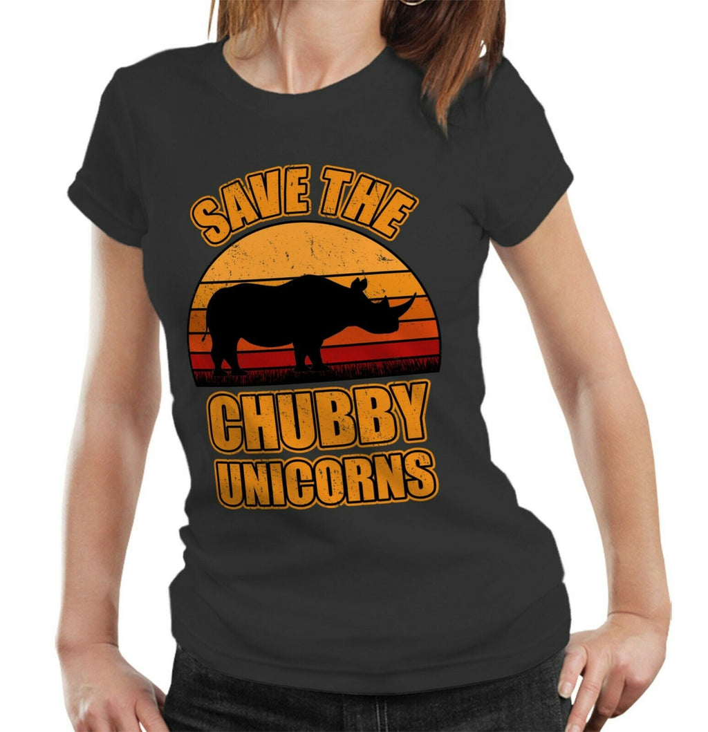 Save The Chubby Unicorns Tshirt Ladies