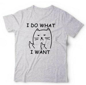 I Do What I Want Cat Tshirt Unisex & Kids