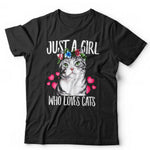 Just A Girl Who Loves Cats Tshirt Unisex