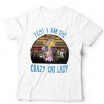 Yes I Am The Crazy Cat Lady Tshirt Unisex