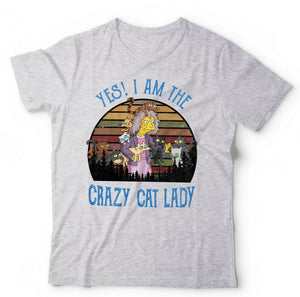 Yes I Am The Crazy Cat Lady Tshirt Unisex