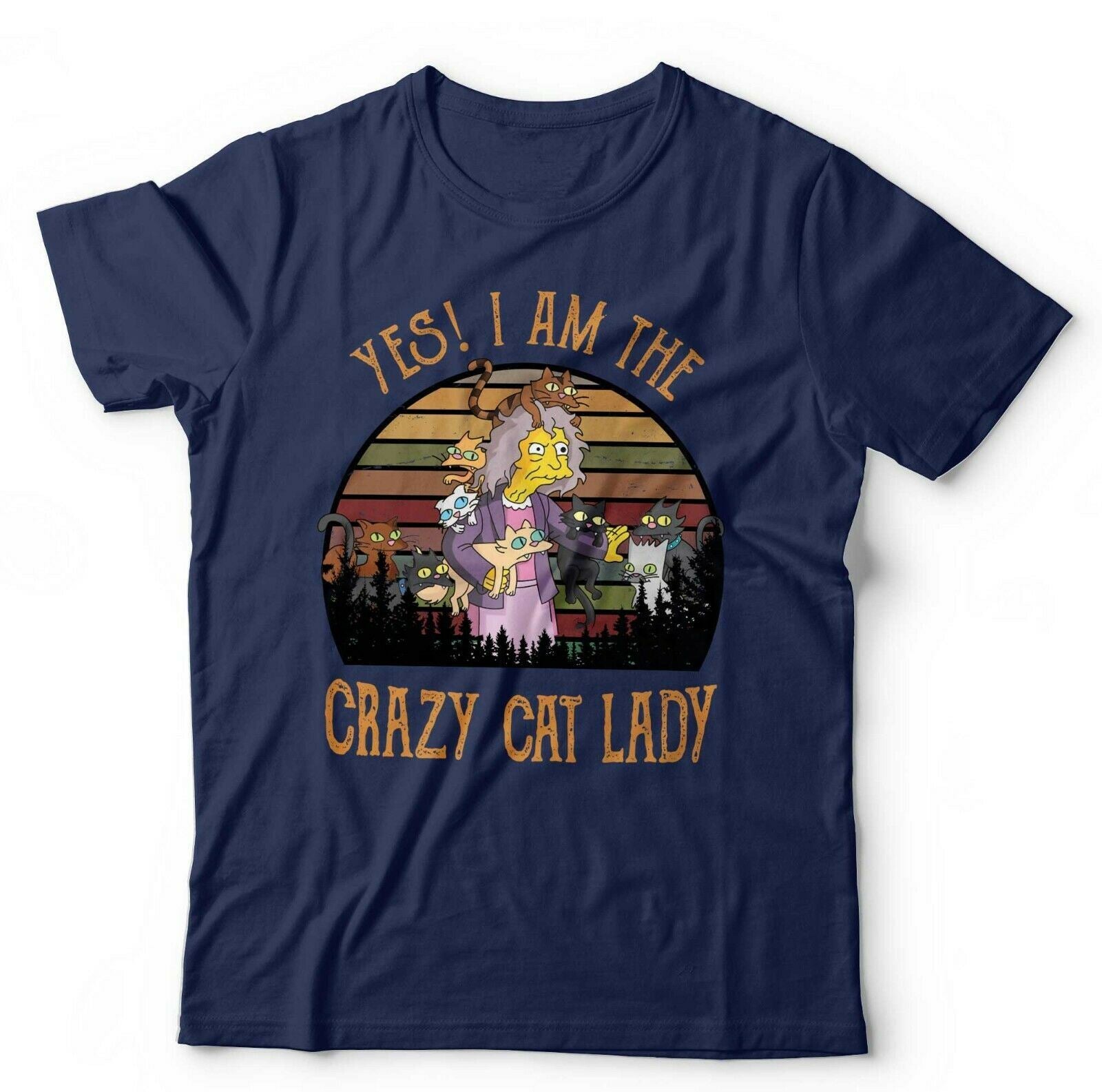 Yes I Am The Crazy Cat Lady Tshirt Unisex