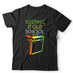 Keep It Old School Record Box Tshirt Unisex & Kids