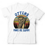 Otters Make Me Happy Tshirt Unisex & Kids