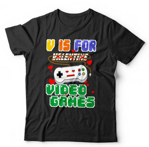 V Is For Video Games Tshirt Unisex & Kids