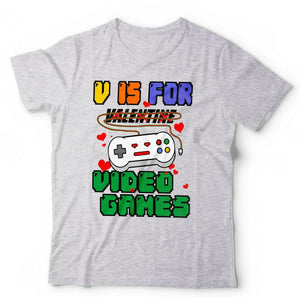 V Is For Video Games Tshirt Unisex & Kids