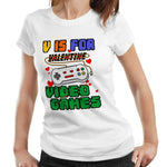 V Is For Video Games Tshirt Ladies