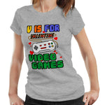 V Is For Video Games Tshirt Ladies