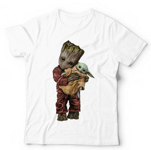 Baby Groot & Baby Yoda Tshirt Unisex & Kids